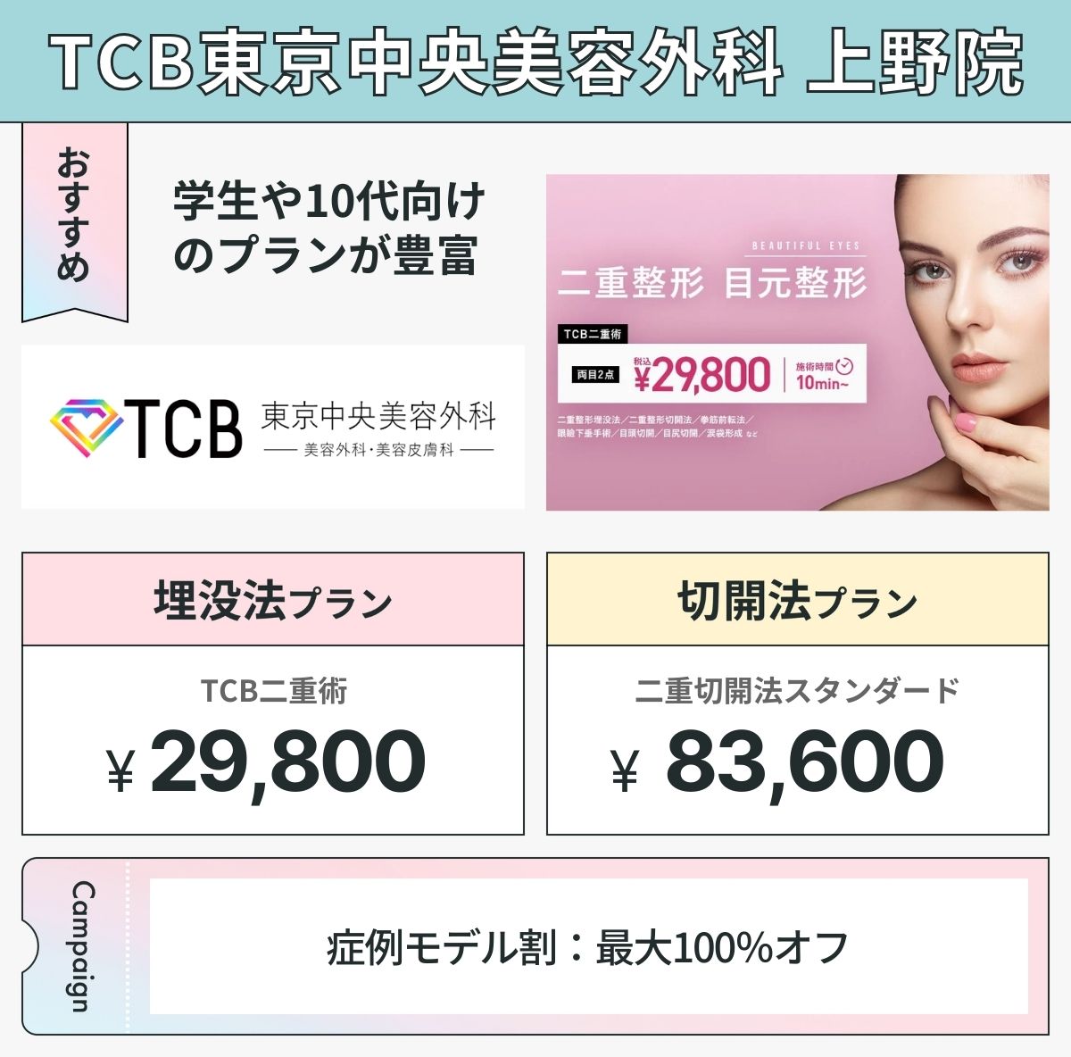 TCB東京中央美容外科 上野院